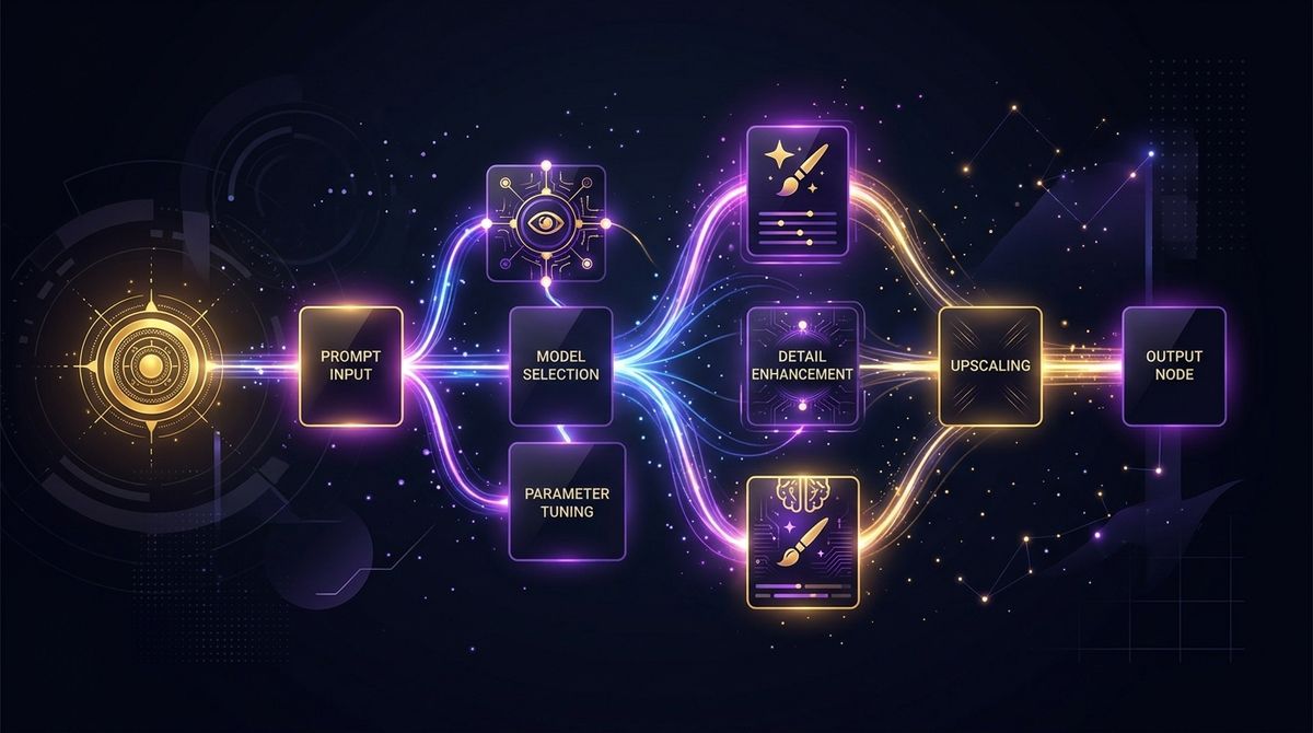 AI Image Generation Workflow Builder: Create Visual Pipelines for Any Model
